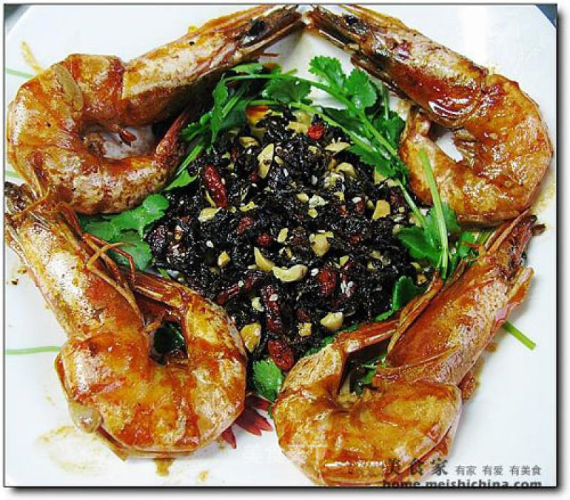 Braised Prawns with Longjing Tea recipe