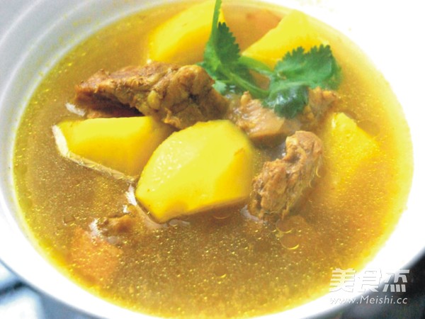 Curry Potato Beef Brisket Soup recipe