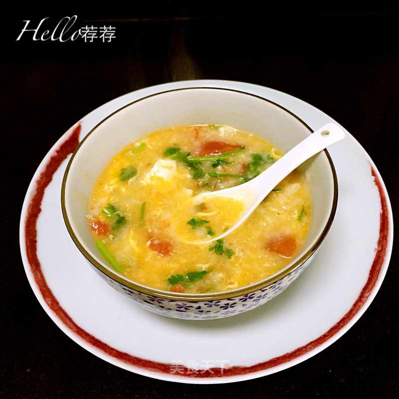 Tomato and Egg Pimple Soup~ recipe
