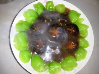 #快手素菜# Mushrooms and Rape recipe