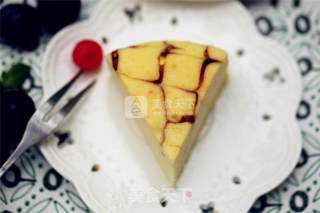 #aca烤明星大赛#oil-free Chiba Pattern Cheesecake recipe