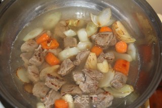 Blanquette De Veau White Beef Stew-a Traditional French Dish from Normandy recipe