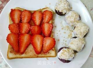 Toast Purple Sweet Potato Shuangpin recipe