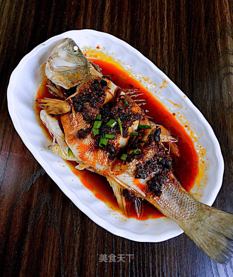 Laoganma Steamed Fish with Tempeh recipe