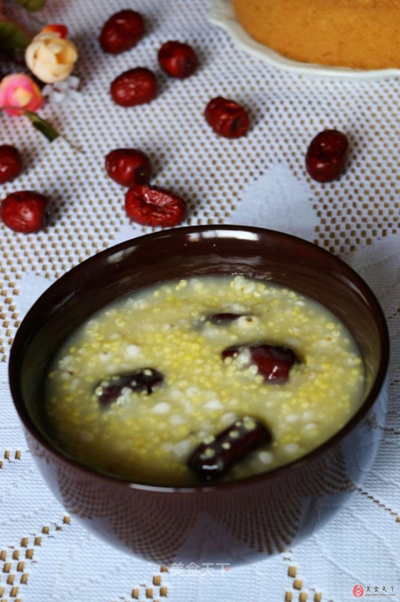 Red Dates, Barley, Millet Congee recipe