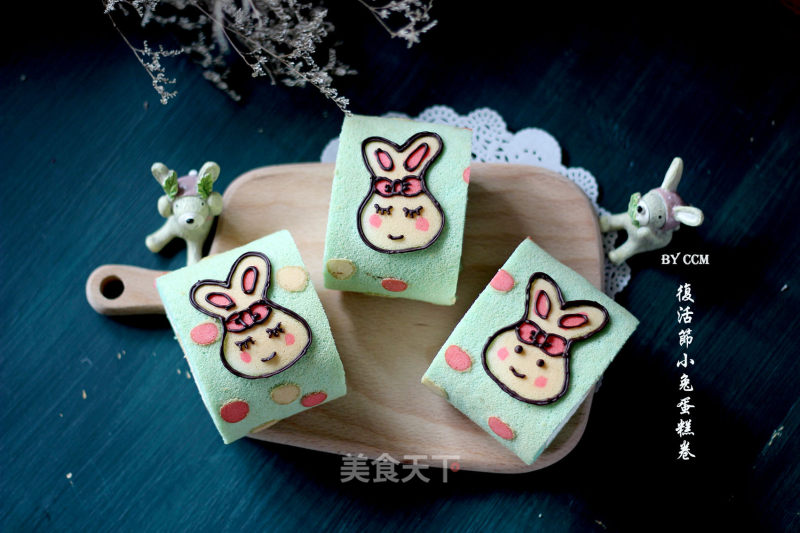 #四session Baking Contest and is Love to Eat Festival#little Rabbit Painted Cake Roll recipe