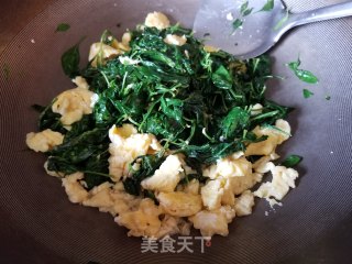 Scrambled Eggs with Wolfberry Leaves recipe