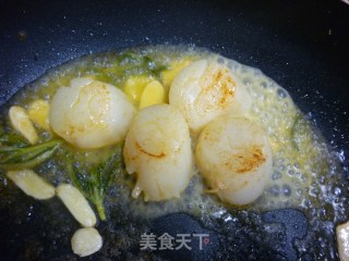 Rosemary Custard Scallops recipe