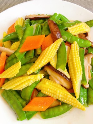 Vegetarian Fried Baby Corn recipe