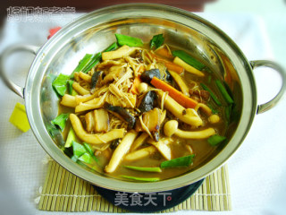 Pork Belly with Assorted Mushrooms in Griddle recipe