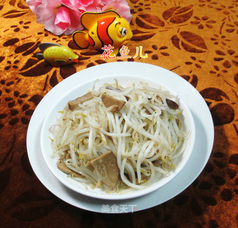 Vegetarian Ham Stir-fried Mung Bean Sprouts recipe