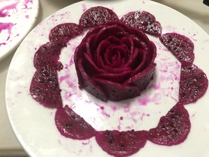 Dragon Fruit Flowers, Beautiful Fruit on A Plate recipe