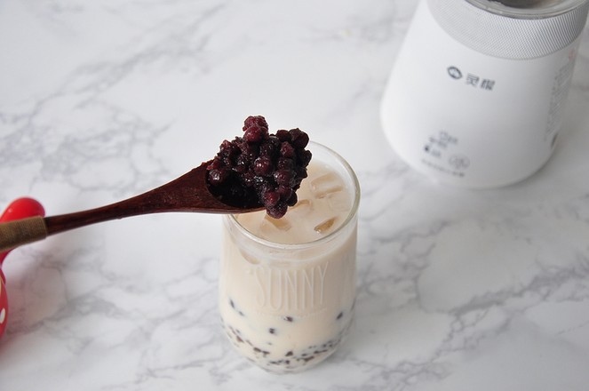 Brown Sugar Brown Rice Red Bean Milk Tea recipe