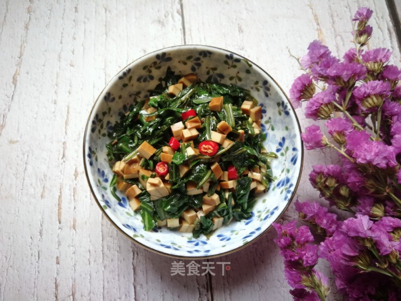 Ququcai Mixed with Dried Bean Curd recipe