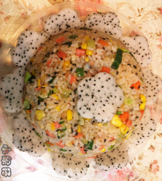 Colorful Love Fried Rice recipe