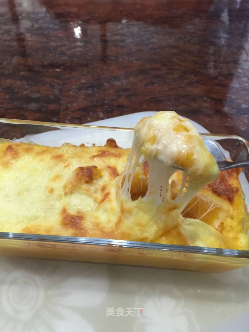 Baked Sweet Potato with Cheese recipe