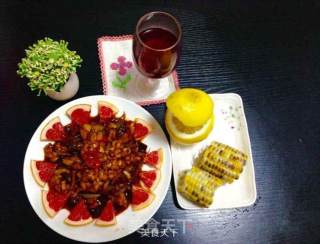 Squid Roll with Grapefruit Sauce recipe