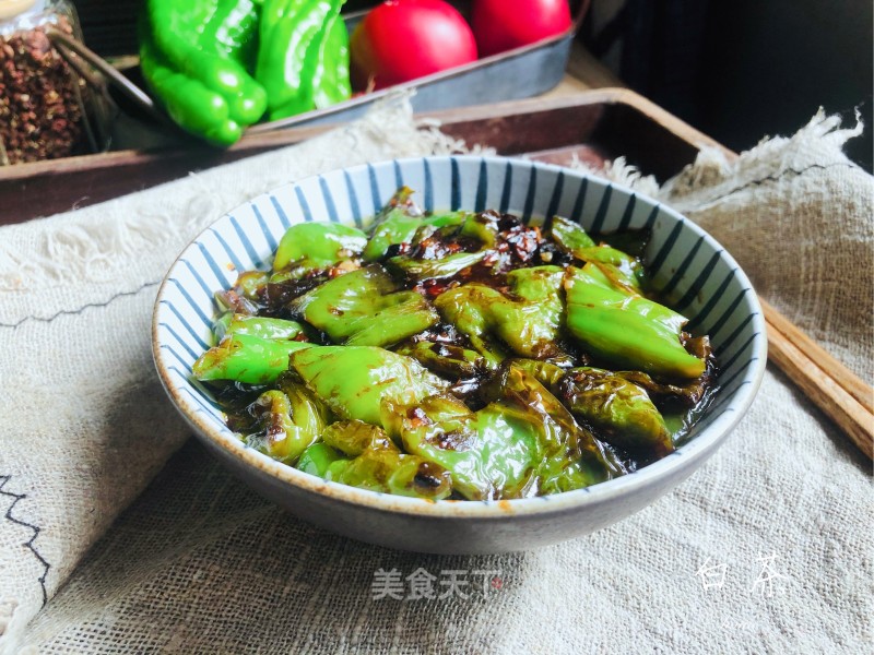 The Best Green Pepper with Tiger Skin in History recipe