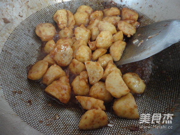 Fried Cuttlefish Balls with Hoisin Sauce recipe