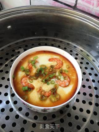 "fresh Shrimp" Jiwei Shrimp Steamed Egg recipe