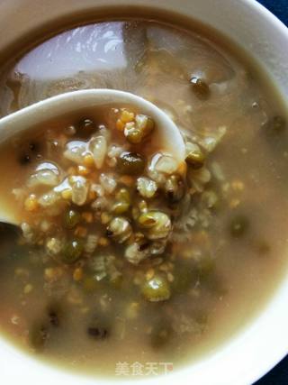 Corn Grits and Mung Bean Porridge recipe