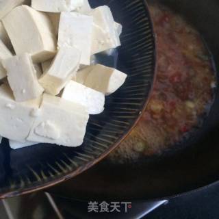 Braised Soft Tofu with Sausage recipe