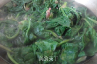 【spinach Mixed with Noodles】 recipe