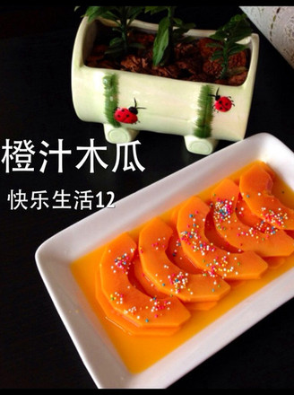 Orange Juice Papaya recipe