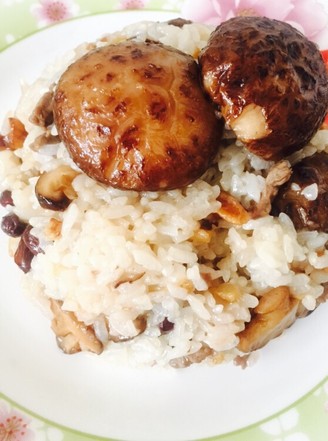 Glutinous Rice with Shiitake Mushrooms recipe