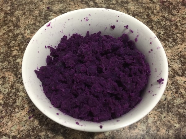 Glutinous Rice and Purple Sweet Potato Cake recipe