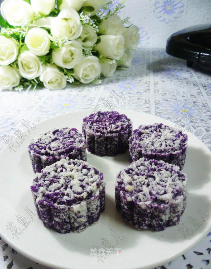 Coconut Purple Sweet Potato Cake recipe