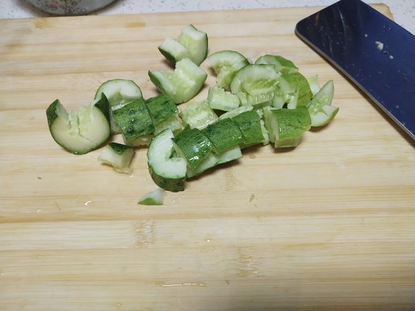 Cucumber Vegetarian Chicken (not Spicy Version) recipe