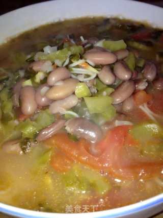 Sour Soup Saffron Bean Silver Noodle recipe