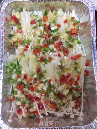 Roasted Enoki Mushrooms with Garlic recipe
