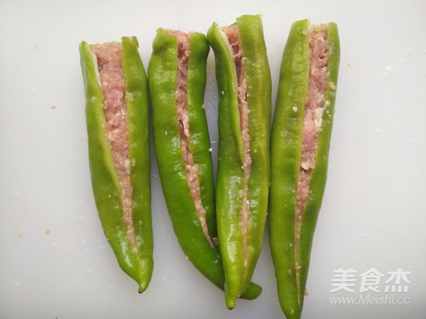 Green Pepper Stuffed Meat recipe