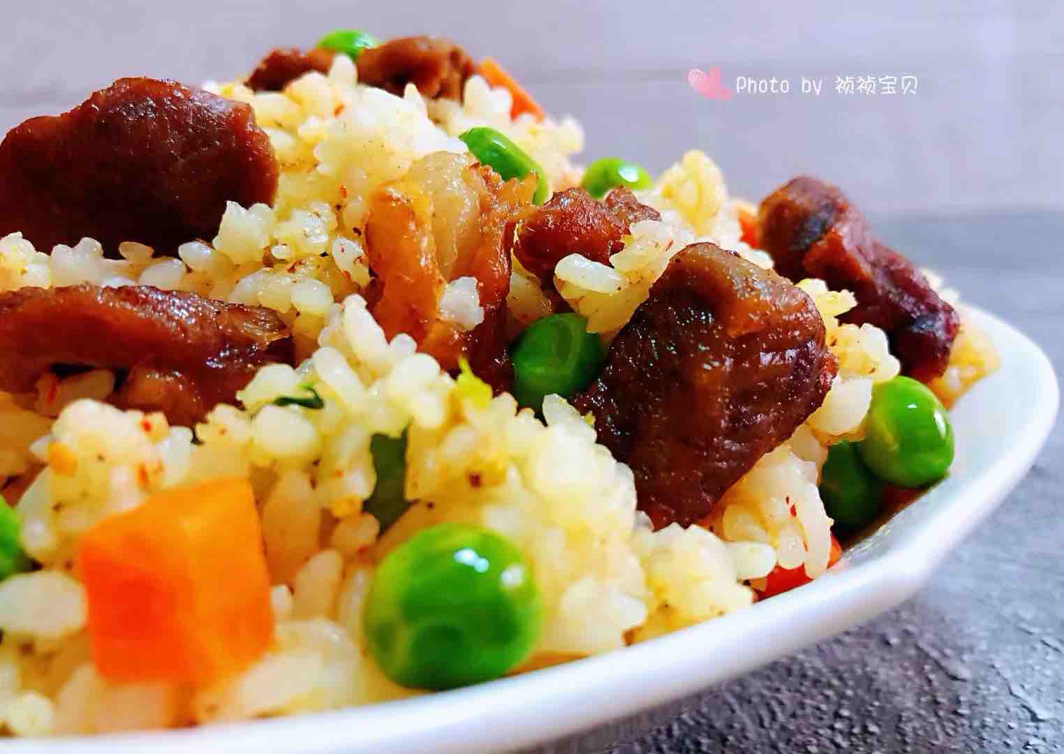 Lamb Skewers Fried Rice recipe