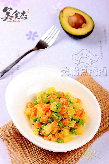 Salmon Salad with Avocado recipe