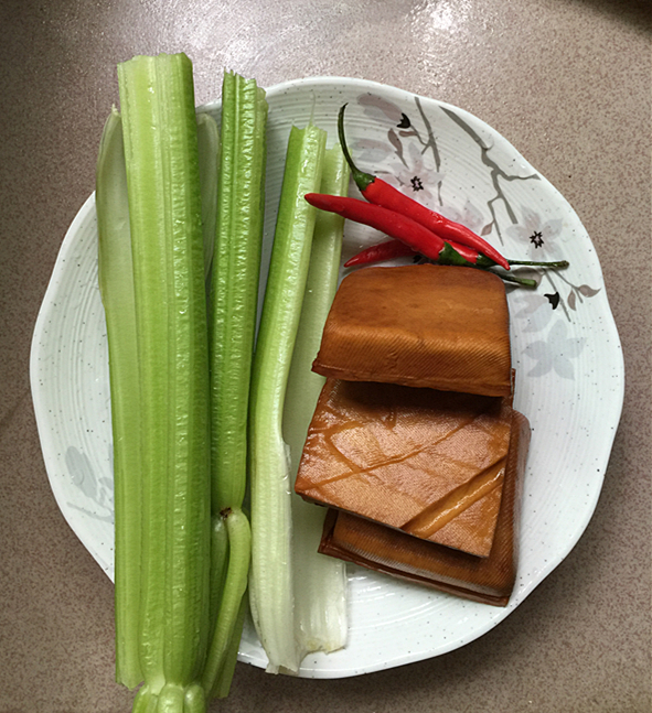 Celery Stir-fried Tofu recipe