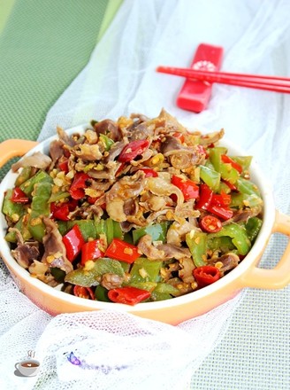 Stir-fried Chicken Gizzards with Pickled Peppers recipe