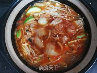 Korean Spicy Cabbage Tofu Soup recipe