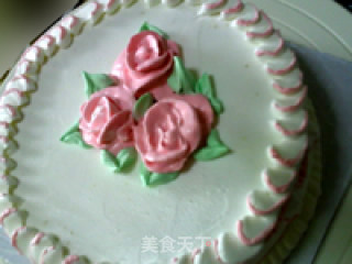Decorating Cake: Pink Roses recipe