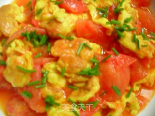 Scrambled Eggs with Tomatoes recipe
