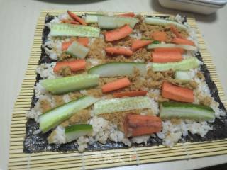 Cucumber Carrot Sushi recipe