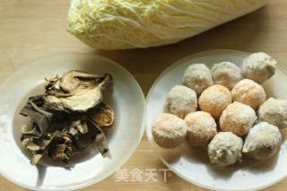 #御寒美食#cabbage Porcini Soup with Meatballs recipe