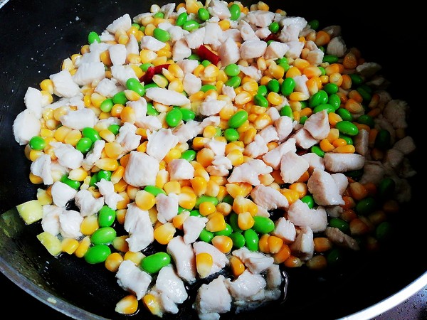 Stir-fried Chicken with Corn recipe
