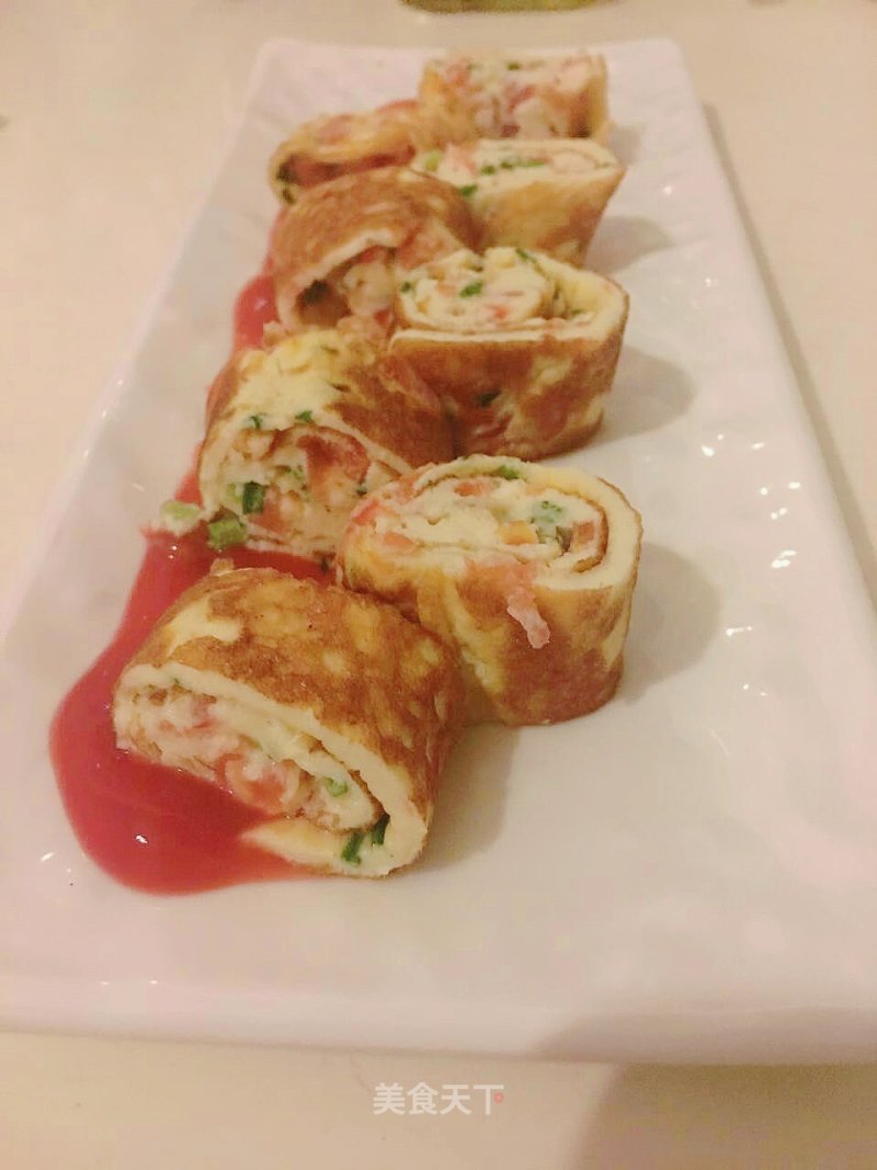 Tomato Egg Roll recipe