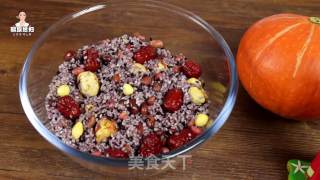 Korean Style Pumpkin Sticky Rice recipe