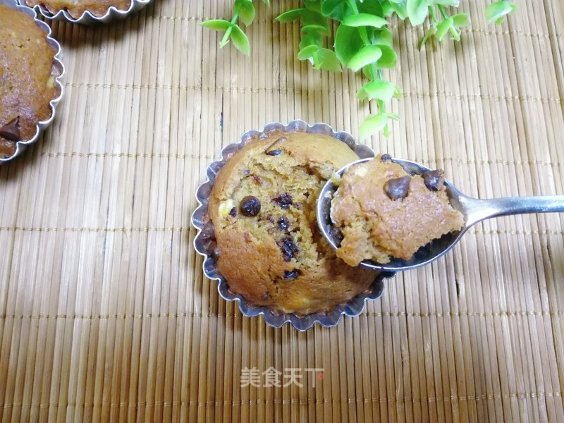#炉美食# Banana Chocolate Muffins recipe