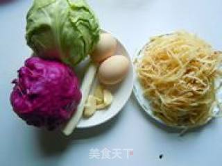 Two-color Cabbage Pancake Shreds recipe