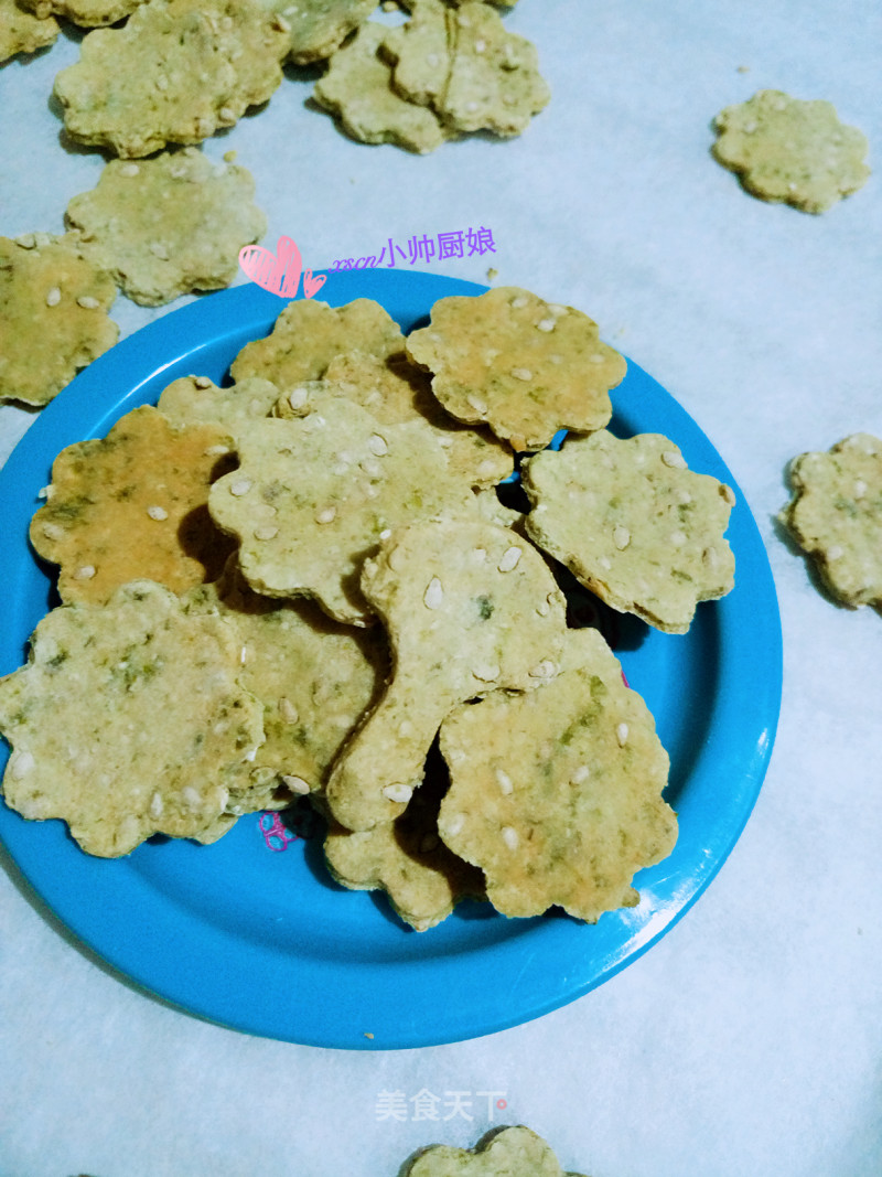 Crispy Seaweed Biscuits~crispy Seaweed Oatmeal Sesame Biscuits recipe